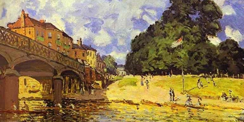 Riverside walk Hampton Court | Impressionist Alfred Sisley